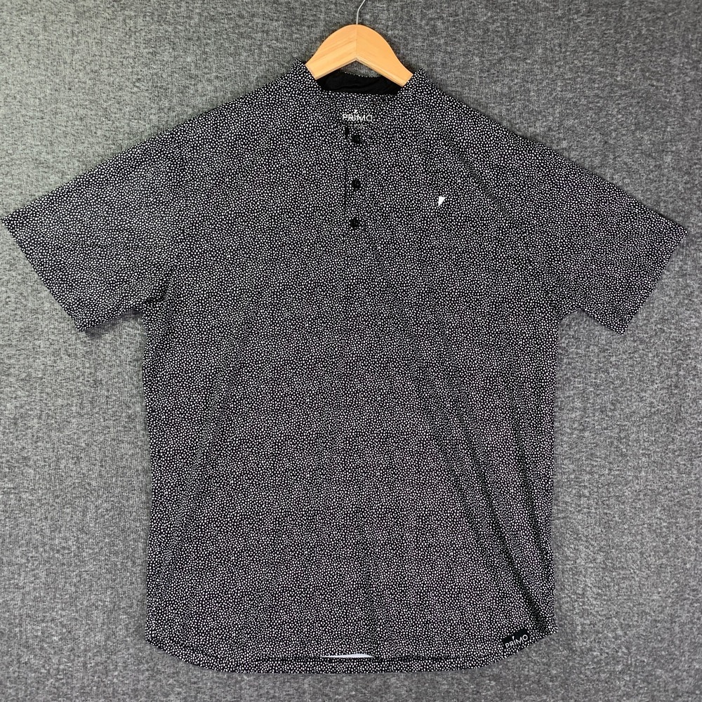 Primo Golf Blade Polo Men Extra Large Band Collar Abstract Geometric Performance